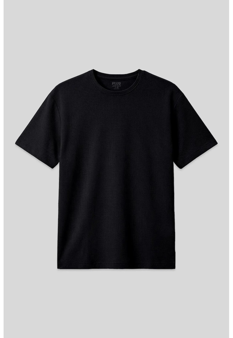 Tricou supradimensionat - elastic - poliester-lycradwqf - Negru