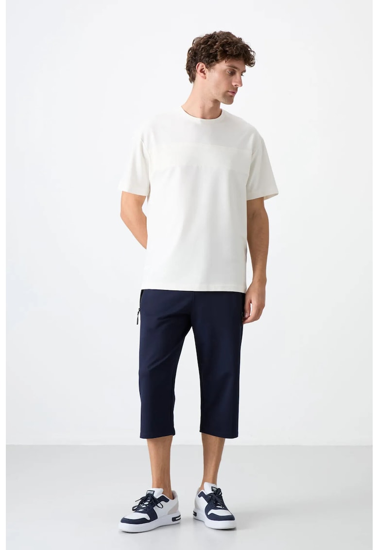 Pantaloni scurti - Barbati - Pantaloni scurti Capri ciclism TOMMY pentru barbati - Albastru marin -