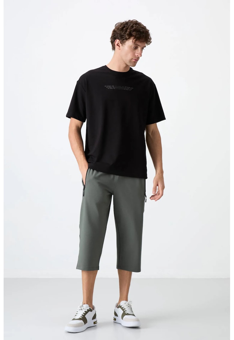 Pantaloni scurti - Barbati - Pantaloni scurti Capri ciclism TOMMY pentru barbati - Gri - Slate Grey