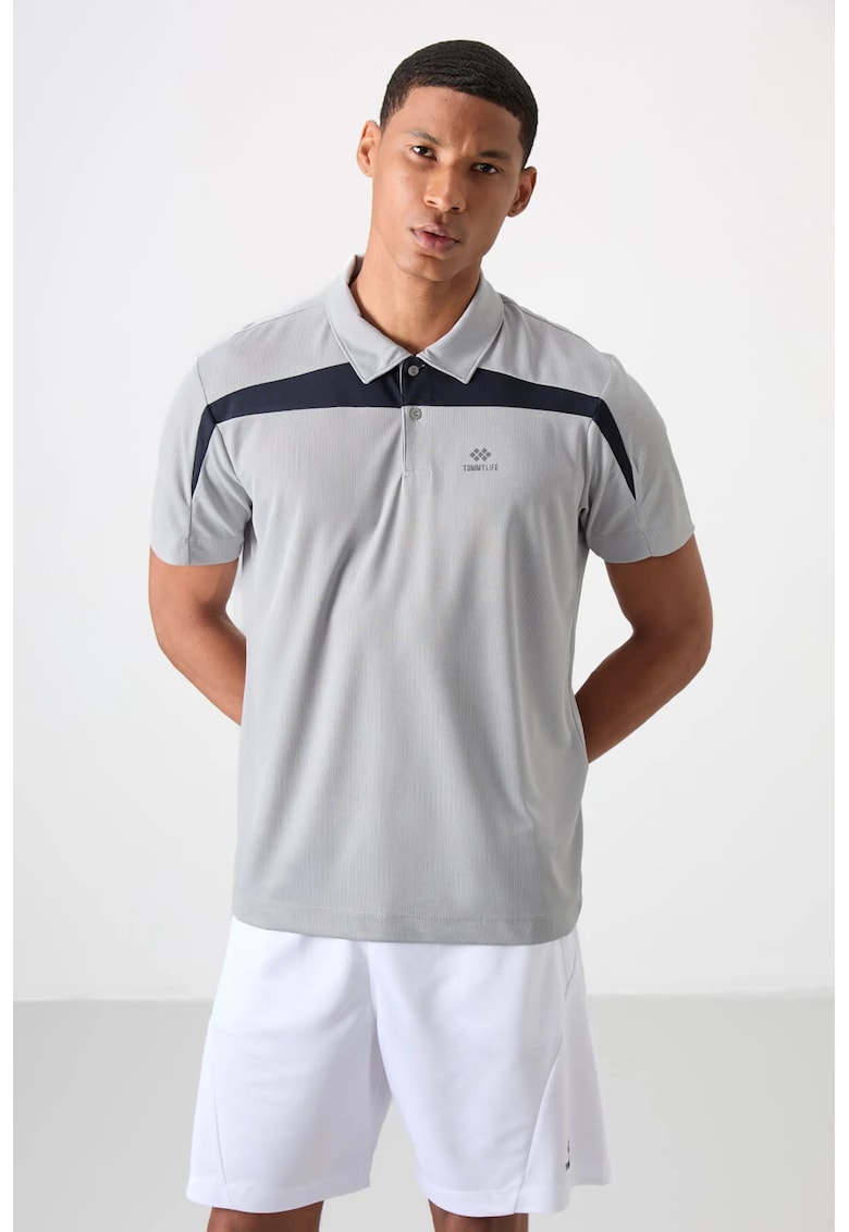 Tricou Polo pentru Barbati - color-blocked - poliester