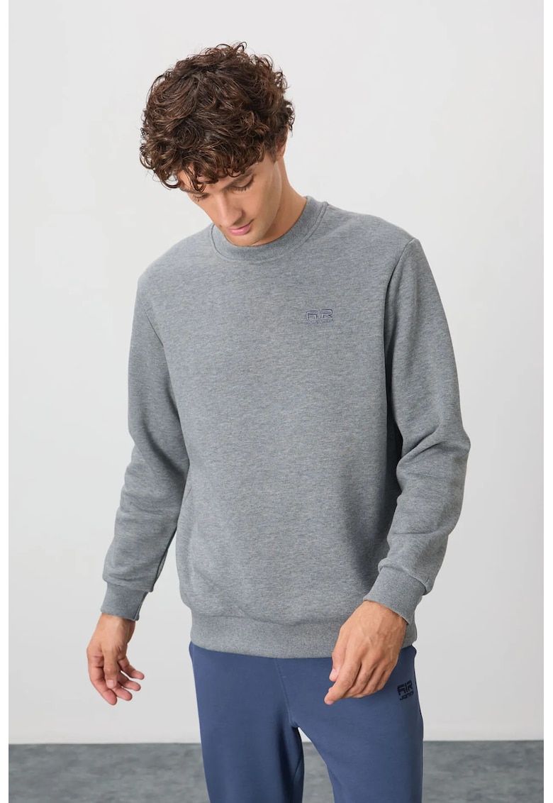 Hanorac Gri - Regular Fit - Fara inchidere - 84% bumbac