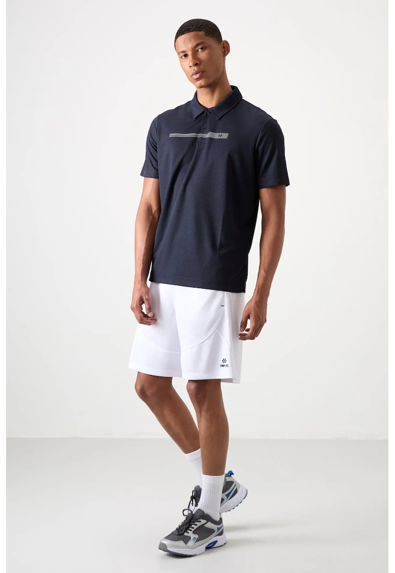 Pantaloni scurti - Barbati - Pantaloni scurti de trening din poliester TOMMY pentru barbati - Alb -