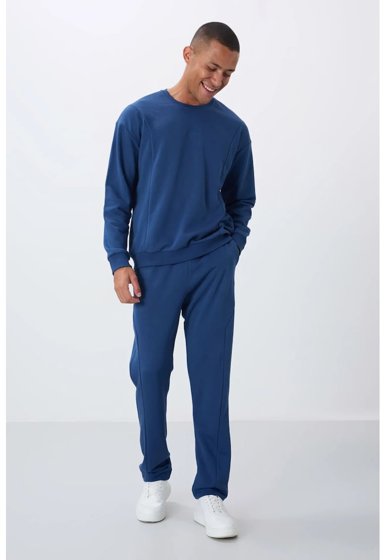Set Trening Barbati Oxford Blue - elastic - bumbac/poliester