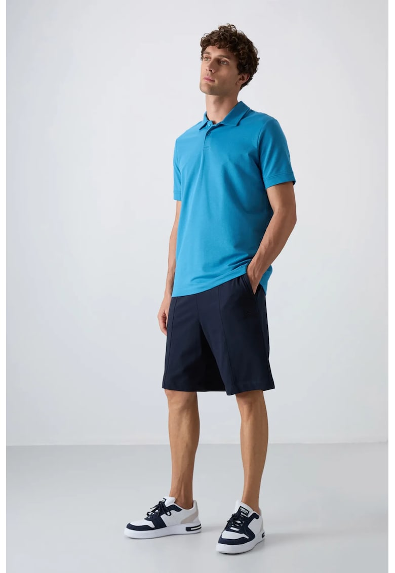 Pantaloni scurti - Barbati - Pantaloni scurti de trening TOMMY pentru barbati - Albastru marin -