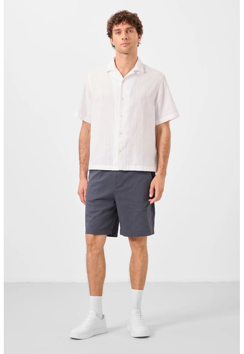 Pantaloni scurti - Barbati - Pantaloni scurti TOMMY pentru barbati - croiala Gri carbune -