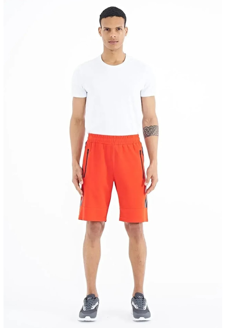 Pantaloni scurti - Barbati - Pantaloni scurti TOMMY din jerseu cu snur - Portocaliu