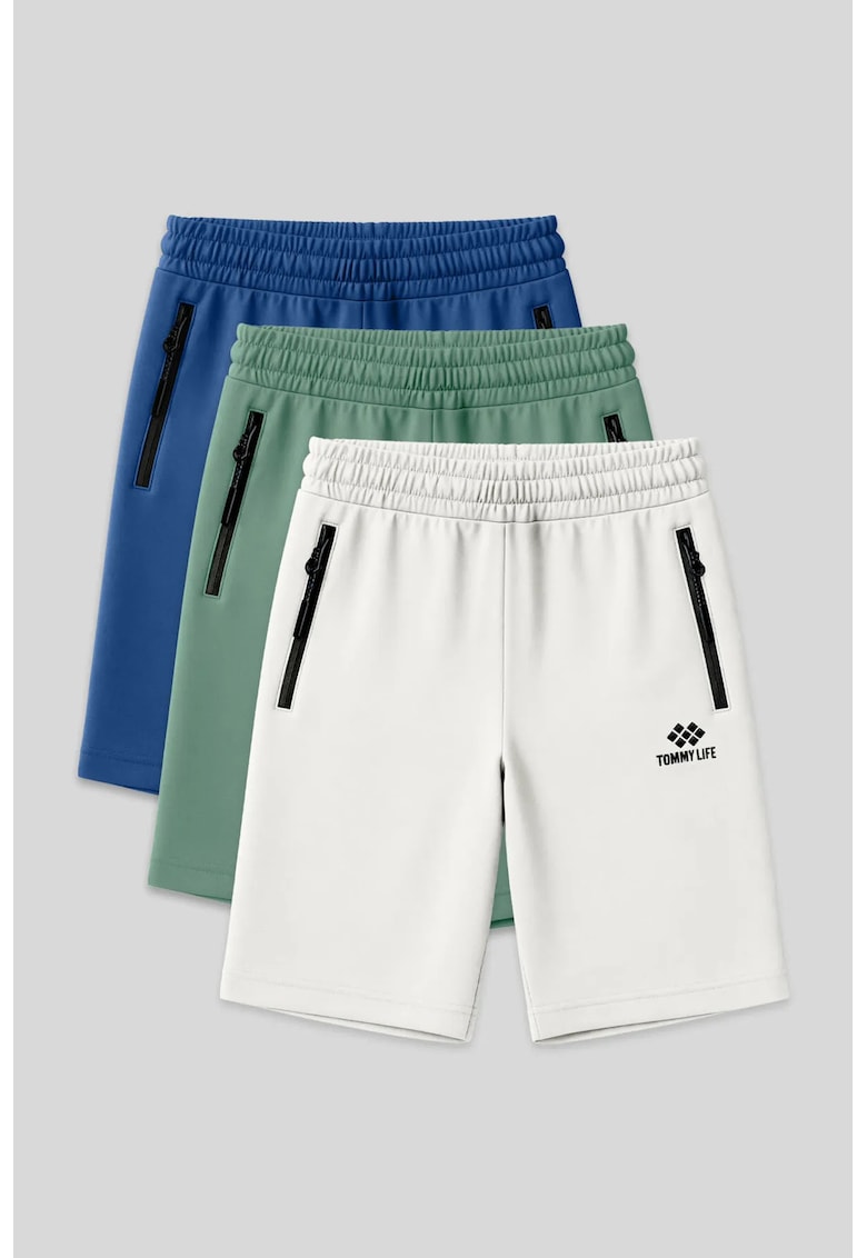 Pantaloni scurti - Barbati - Pantaloni scurti TOMMY din jerseu pentru barbati - Multicolor -