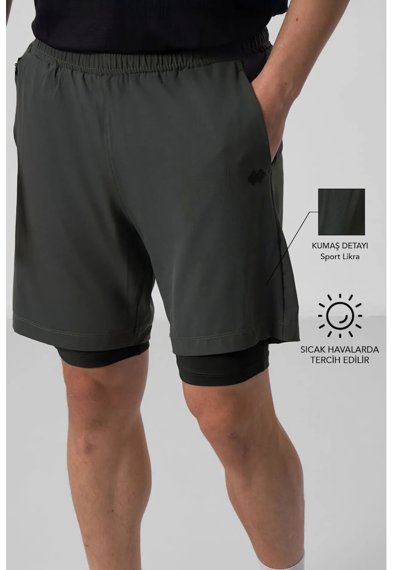 Pantaloni scurti - Barbati - Pantaloni scurti TOMMY Regular din pentru Verde Kaki -