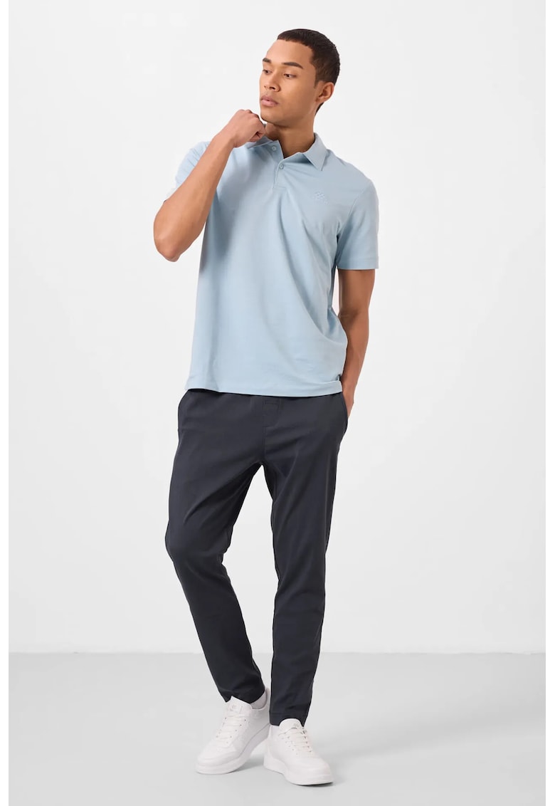Pantaloni - Barbati - Pantaloni Chino TOMMY Gabardina Croiala Dreapta pentru Barbati - Gri Antracit -