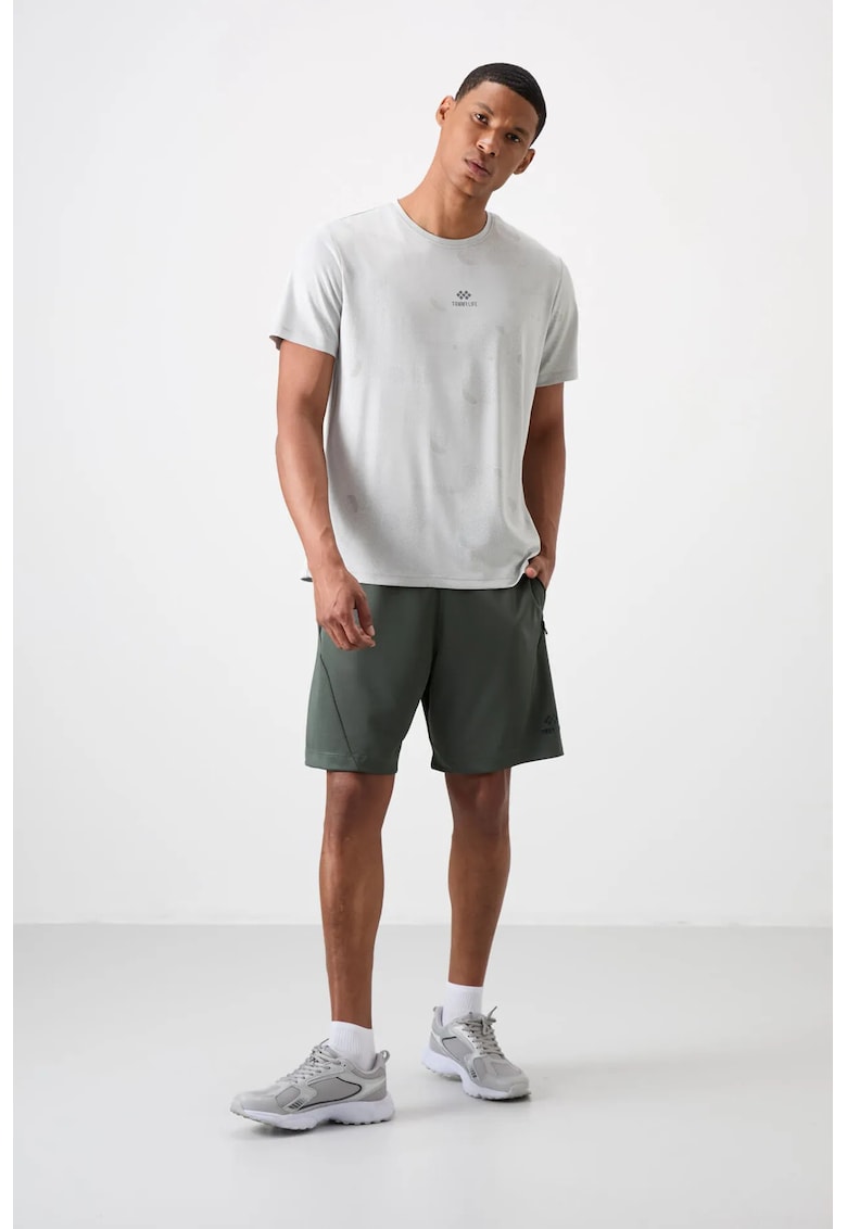 Pantaloni scurti - Barbati - Pantaloni scurti de trening din de poliester TOMMY pentru barbati - Verde