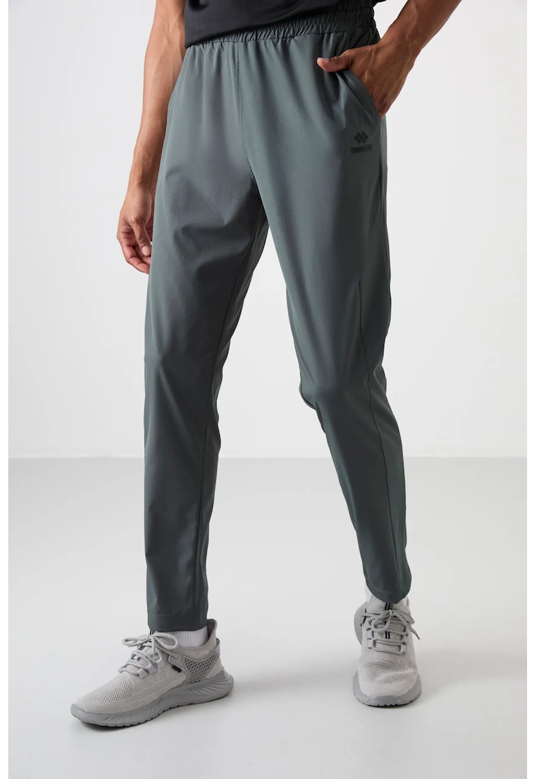 Pantaloni de trening - Barbati - Pantaloni de trening TOMMY pentru barbati - croiala dreapta - fara cusaturi - Gri