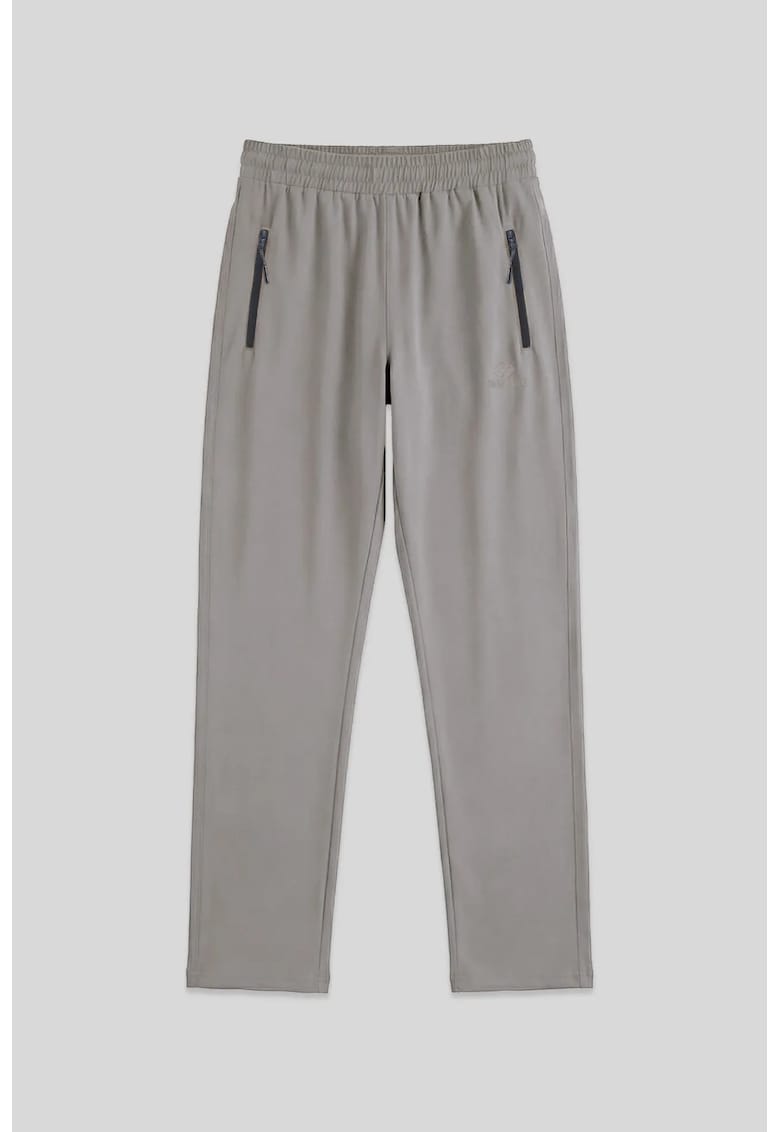 Pantaloni de trening - Pantaloni de trening cu croiala dreaptafsa - Gri
