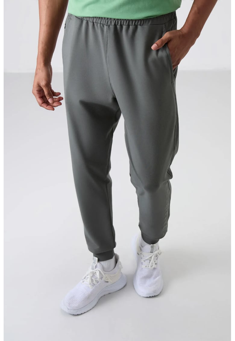 Pantaloni de trening - Barbati - Pantaloni de trening TOMMY pentru Regular din amestec de bumbac - Gri carbune -