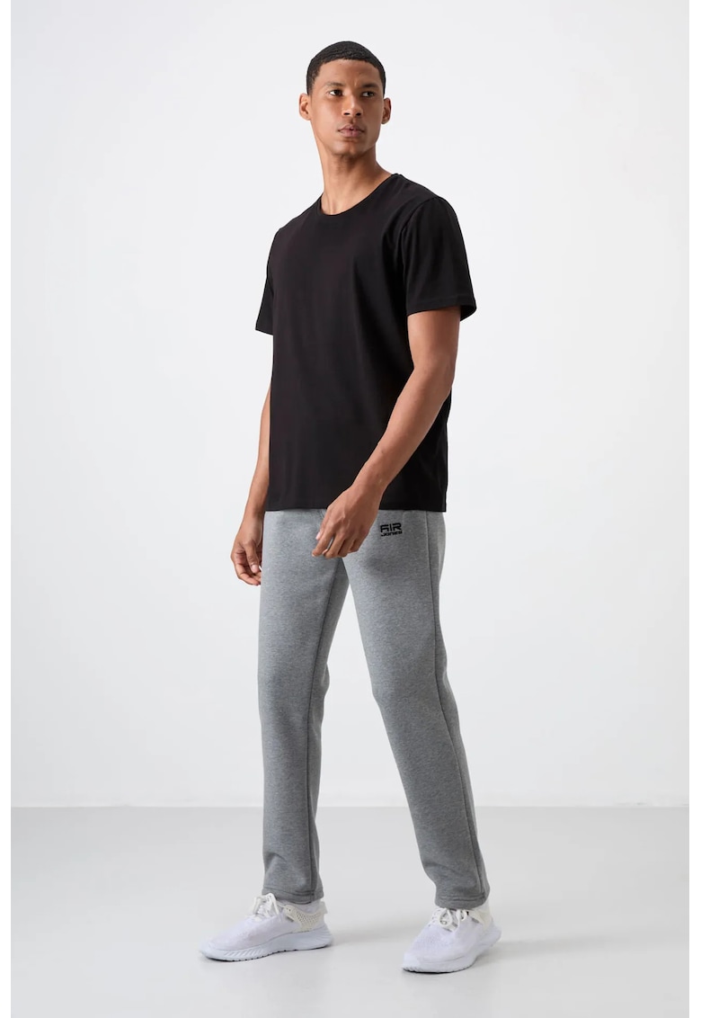 Pantaloni de trening - Barbati - Pantaloni de trening TOMMY pentru Regular fleece - Gri deschis -