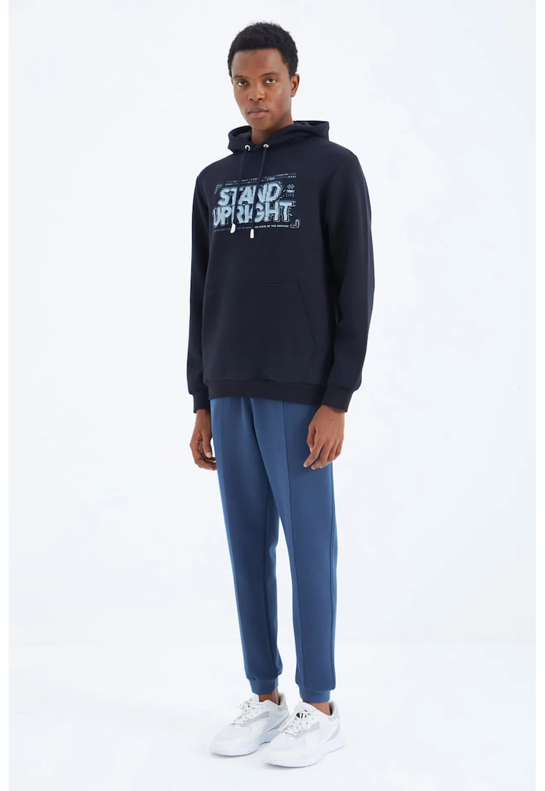Pantaloni de trening - Barbati - Pantaloni de trening TOMMY pentru barbati - regular-fit - din fleece cu 3 fire - Oxford Blue - Albastru