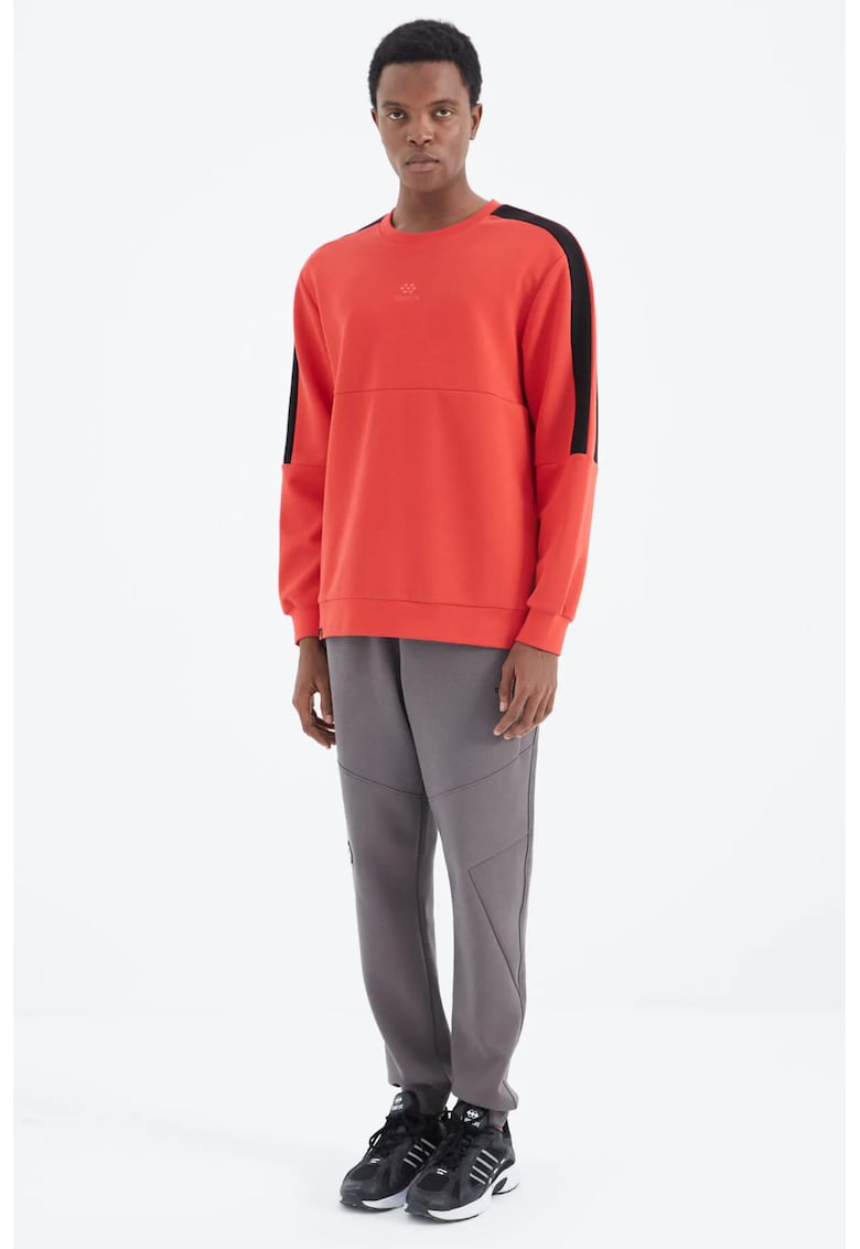 Pantaloni de trening - Barbati - Pantaloni de trening TOMMY pentru barbati - cu croiala relaxata - din fleece - Gri carbune -
