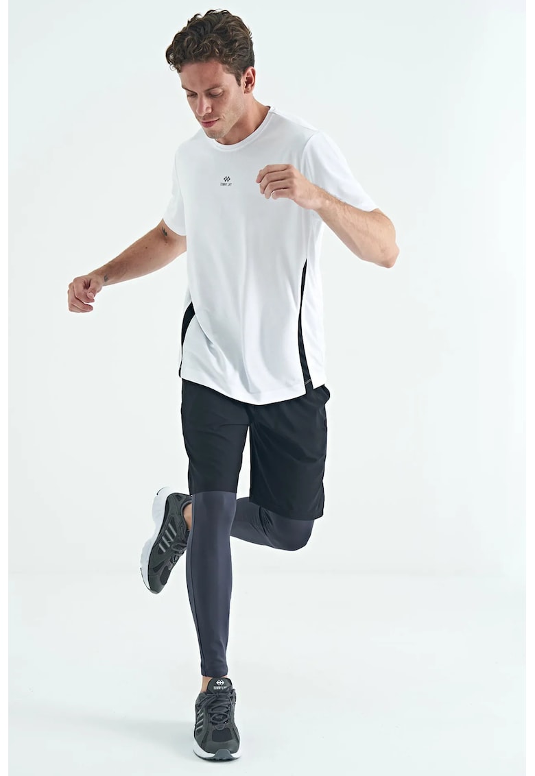 Pantaloni sport - tricotati - gri antracit - poliester-elastan