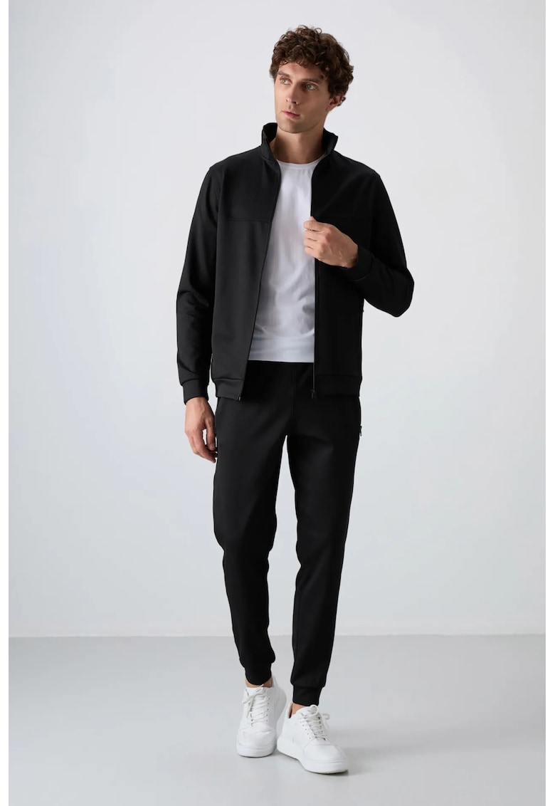 Set barbati hanorac si pantaloni negru - si - Negru