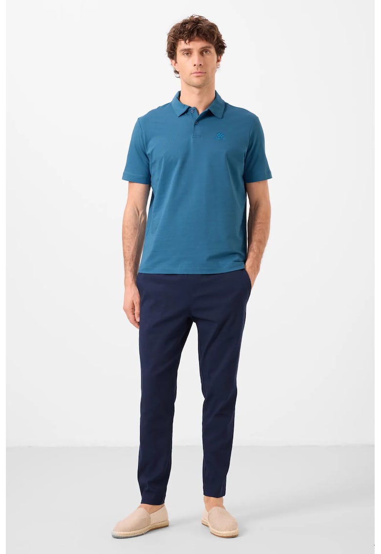 Pantaloni - Barbati - Pantaloni Chino TOMMY Gabardina Croiala Dreapta pentru Barbati - Albastru Marin - INTL - INTL -