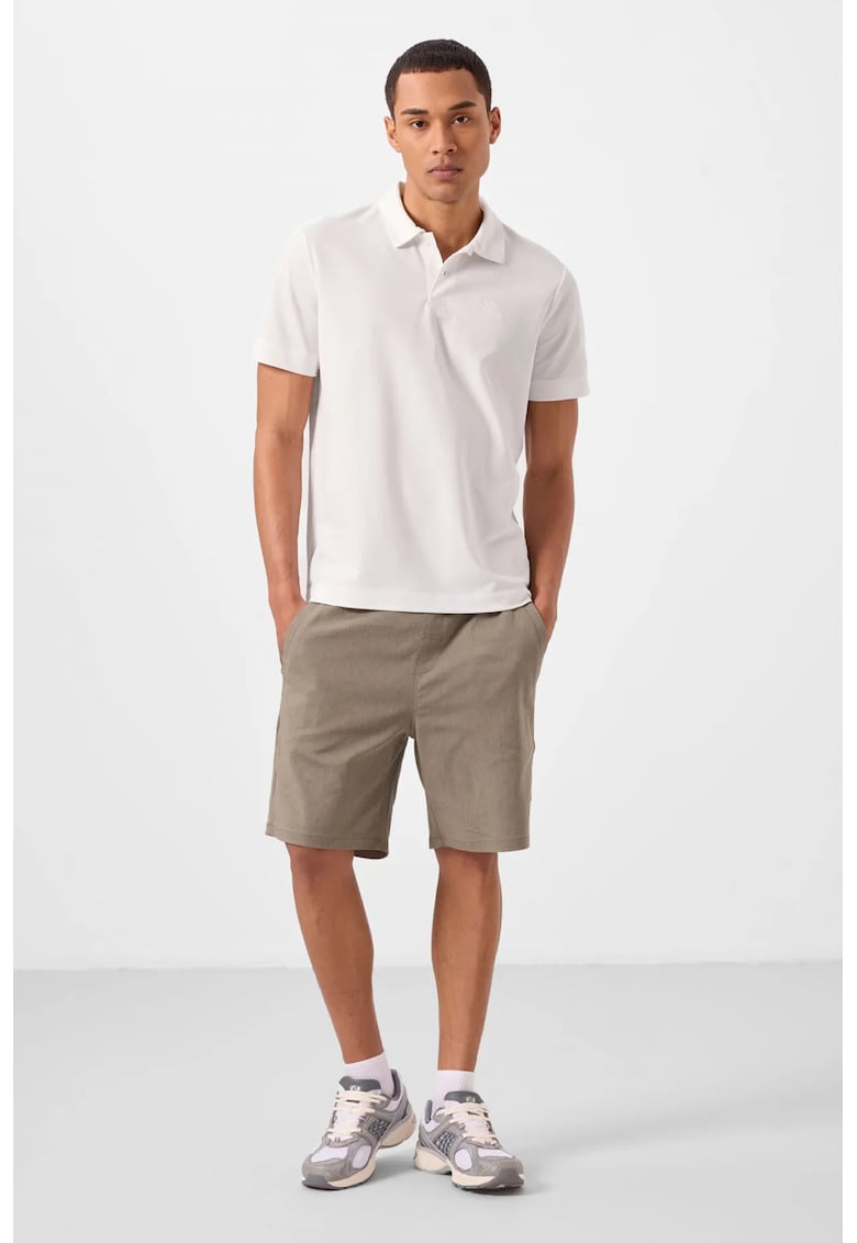Pantaloni scurti - Barbati - Pantaloni scurti chino tesuti TOMMY pentru barbati - Verde