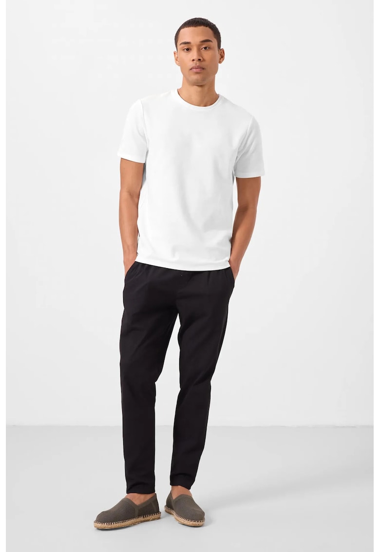 Pantaloni - Barbati - Pantaloni Chino TOMMY Gabardina Croiala Dreapta pentru Barbati - Negru -