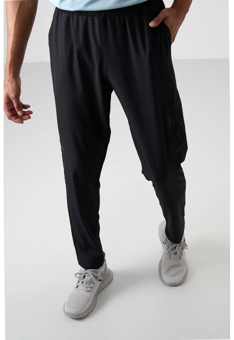 Pantaloni de trening - Barbati - Pantaloni de trening TOMMY pentru barbati - uni - cu snur - Negru -