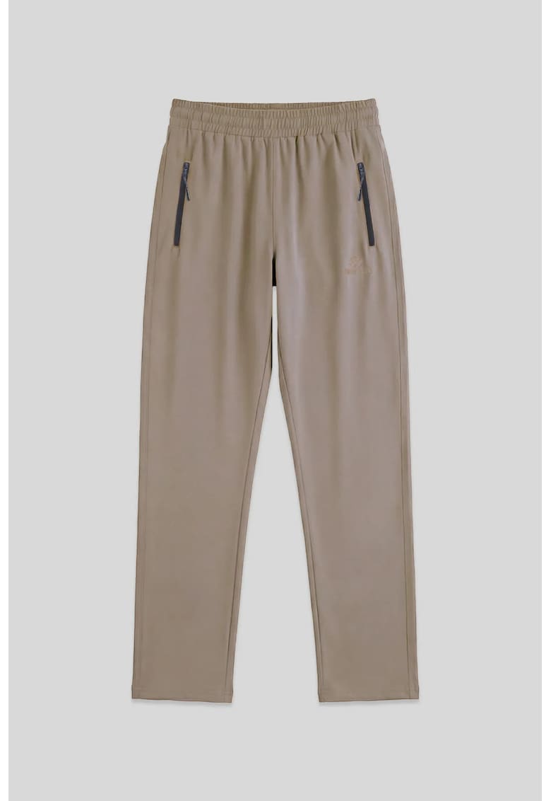 Pantaloni de trening - Pantaloni de trening cu croiala dreaptafsa - Maro camel