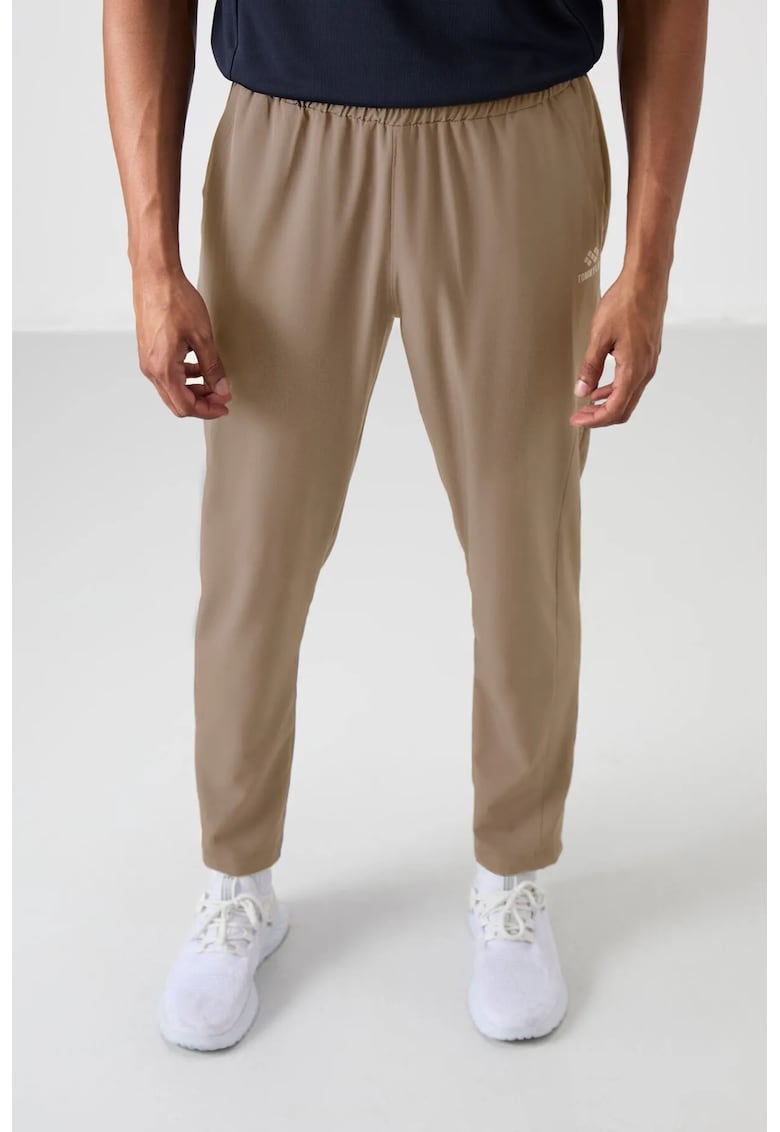 Pantaloni de trening - Barbati - Pantaloni de trening TOMMY pentru barbati - croiala dreapta - fara cusaturi - Kaki