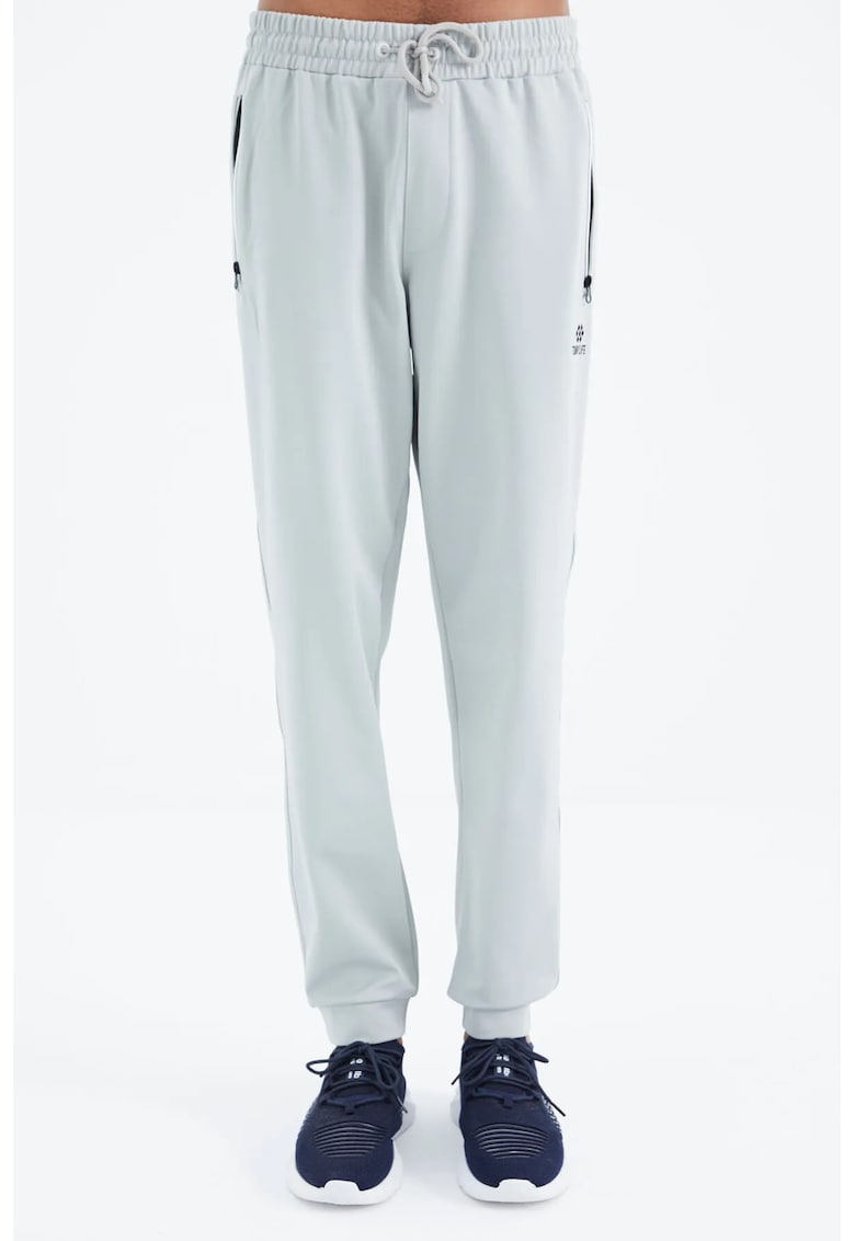 Pantaloni de trening - Barbati - Pantaloni de trening TOMMY pentru barbati cu croiala relaxata - Albastru Gheata -