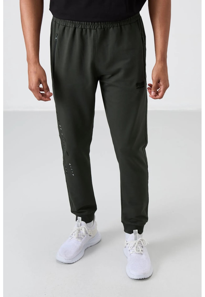 Pantaloni de trening - Barbati - Pantaloni de trening TOMMY pentru barbati - uni - Verde padure