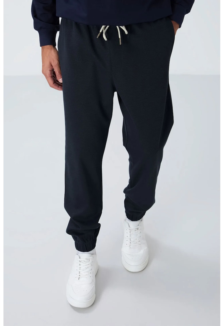 Pantaloni de trening - Barbati - Pantaloni de trening TOMMY din fleece - Regular pentru Negru -