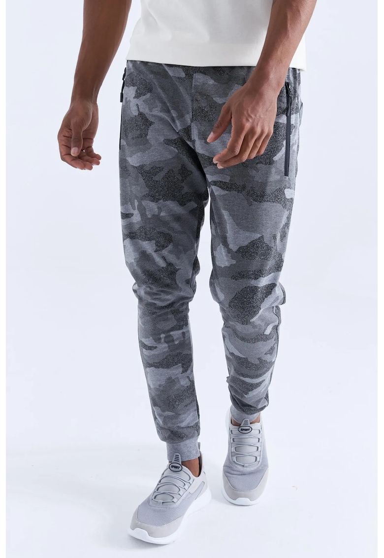 Pantaloni de trening - Barbati - Pantaloni de trening TOMMY pentru barbati - camuflaj - Gri -