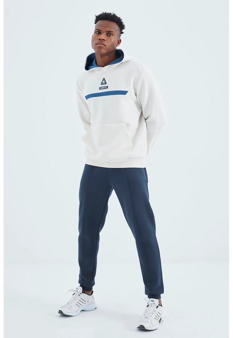 Pantaloni de trening - Barbati - Pantaloni de trening TOMMY pentru barbati - din fleece cu 3 fire - bleumarin - Bleumarin