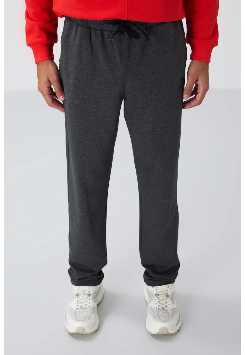 Pantaloni de trening - Barbati - Pantaloni de trening TOMMY pentru din amestec de bumbac - Gri carbune -