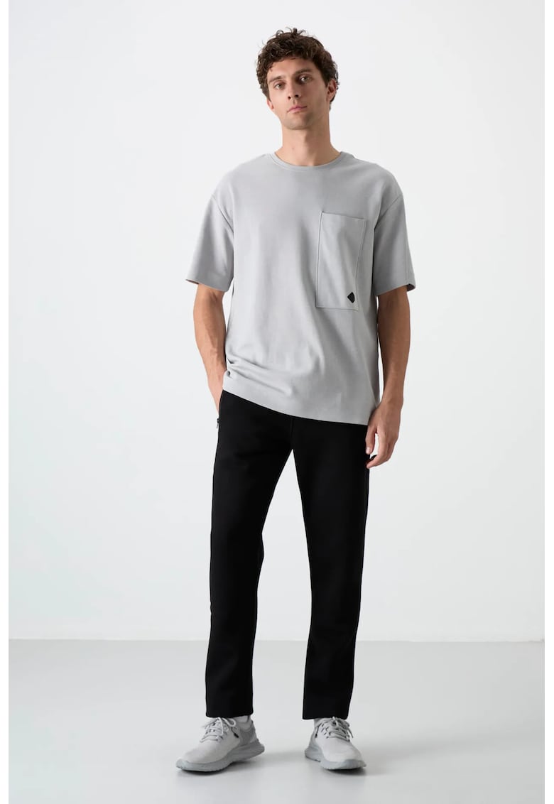 Pantaloni de trening - Barbati - Pantaloni de trening TOMMY pentru din fleece - Regular Negru -