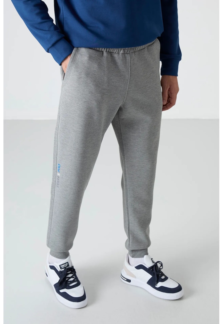 Pantaloni de trening - Barbati - Pantaloni de trening TOMMY Slim Jogger pentru barbati - Gri deschis -