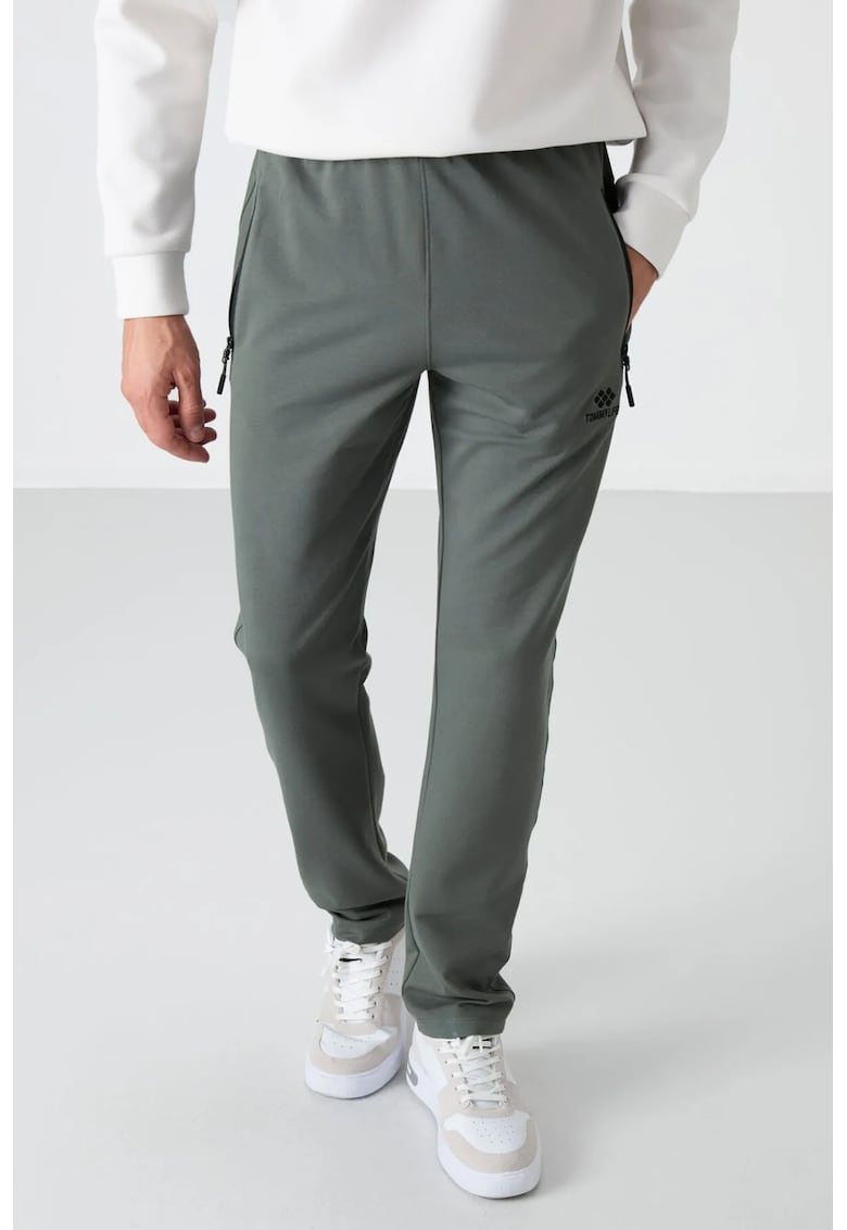 Pantaloni de trening - Barbati - Pantaloni de trening TOMMY pentru barbati - croiala Verde Kaki -