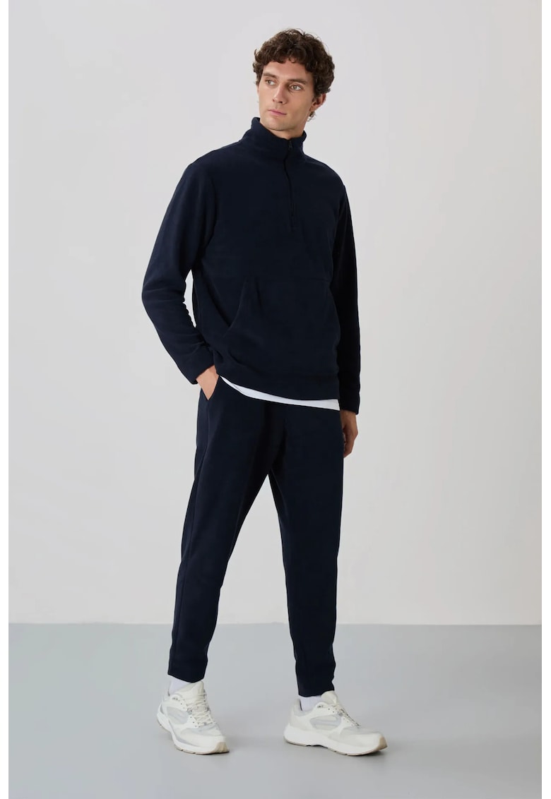 Set Trening Barbati - Fleece Poliester - Bleumarin