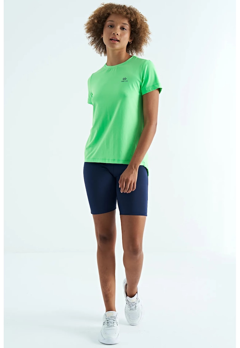 Tricou femei - lejer - verde - poliester-elastan