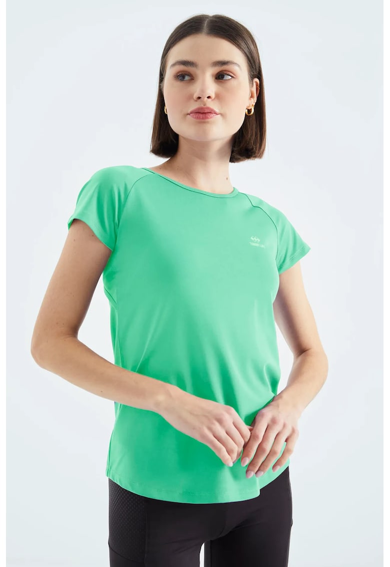 Tricou femei - maneca scurta - verde menta - poliester cu elastan