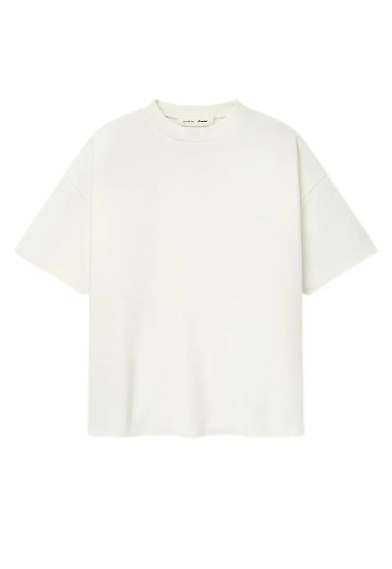 Tricou barbati - Essentials Pique Signature 90s - Alb