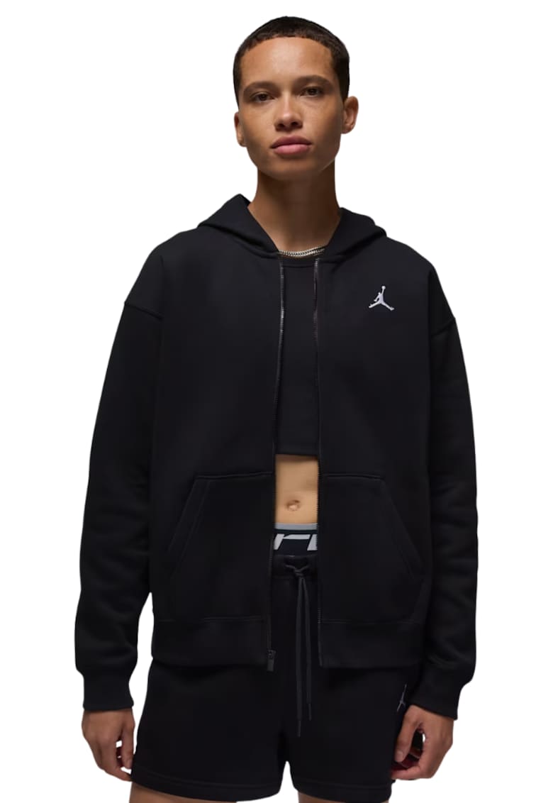 Bluza W J BRK FLC FZ 24 FV7167-010 S - negru