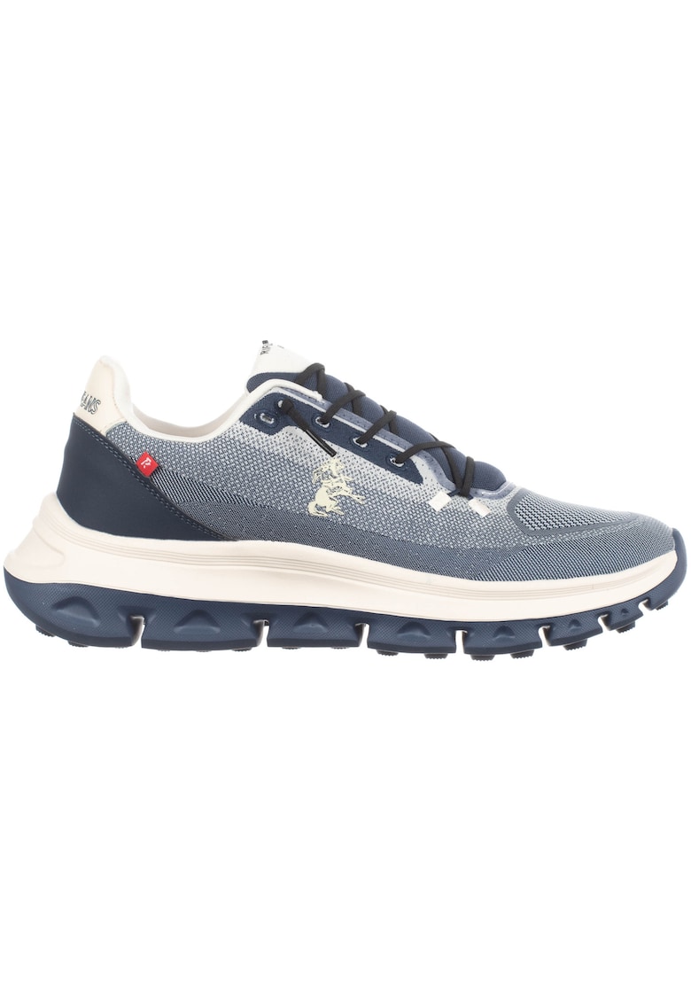 Pantofi sport cu detaliu logo - Alb/Albastru - Alb/Albastru