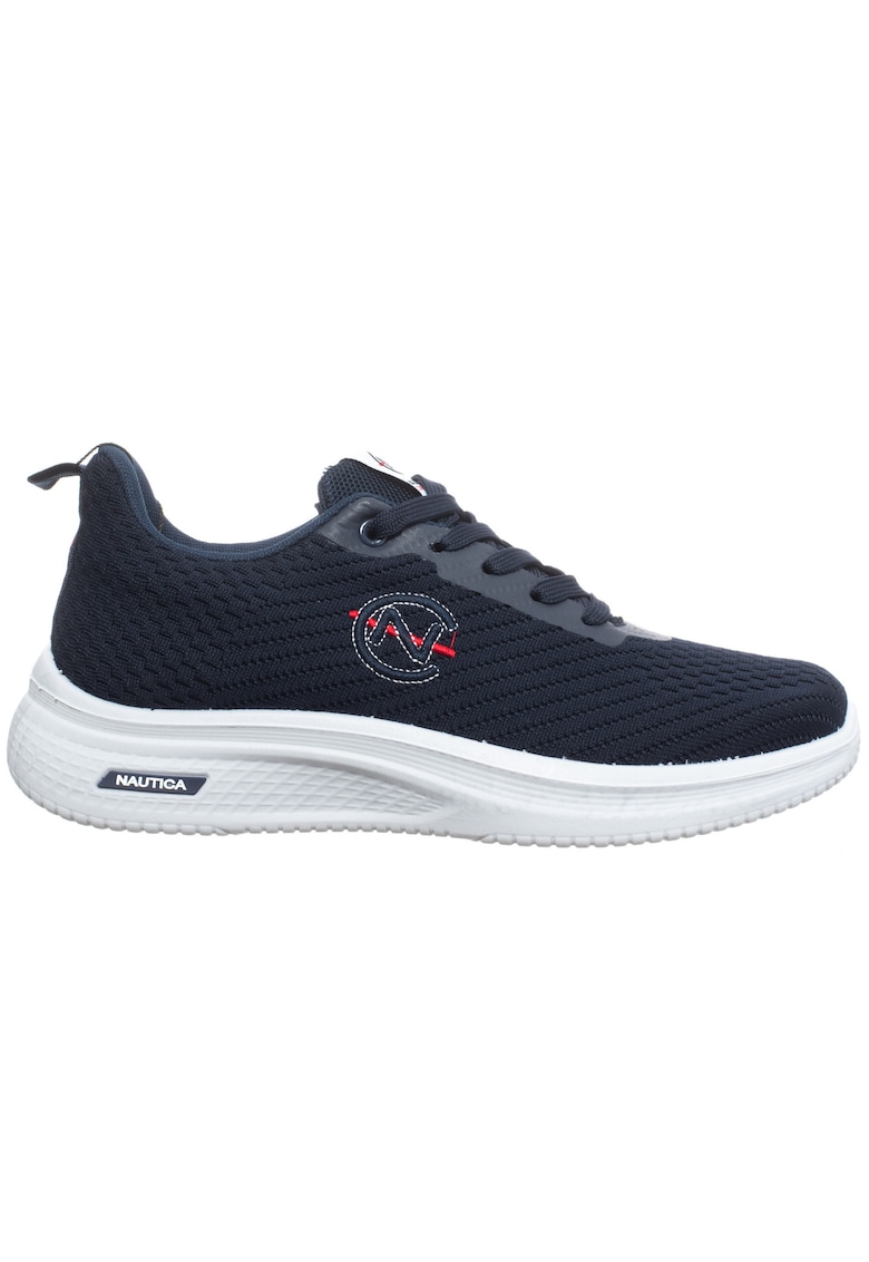 Pantofi sport din textil cu logo brodat