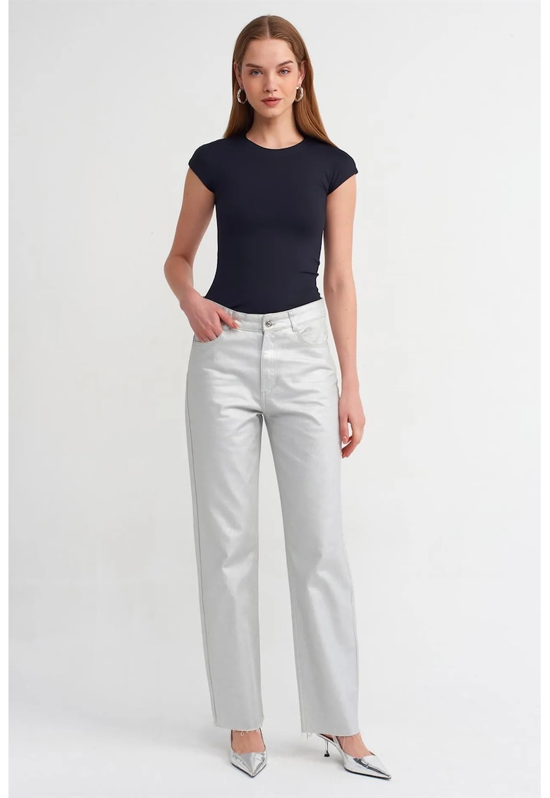 Tricouri dama - Tricou Slim Fit - Bleumarin - 90% nailon - 10% elastan
