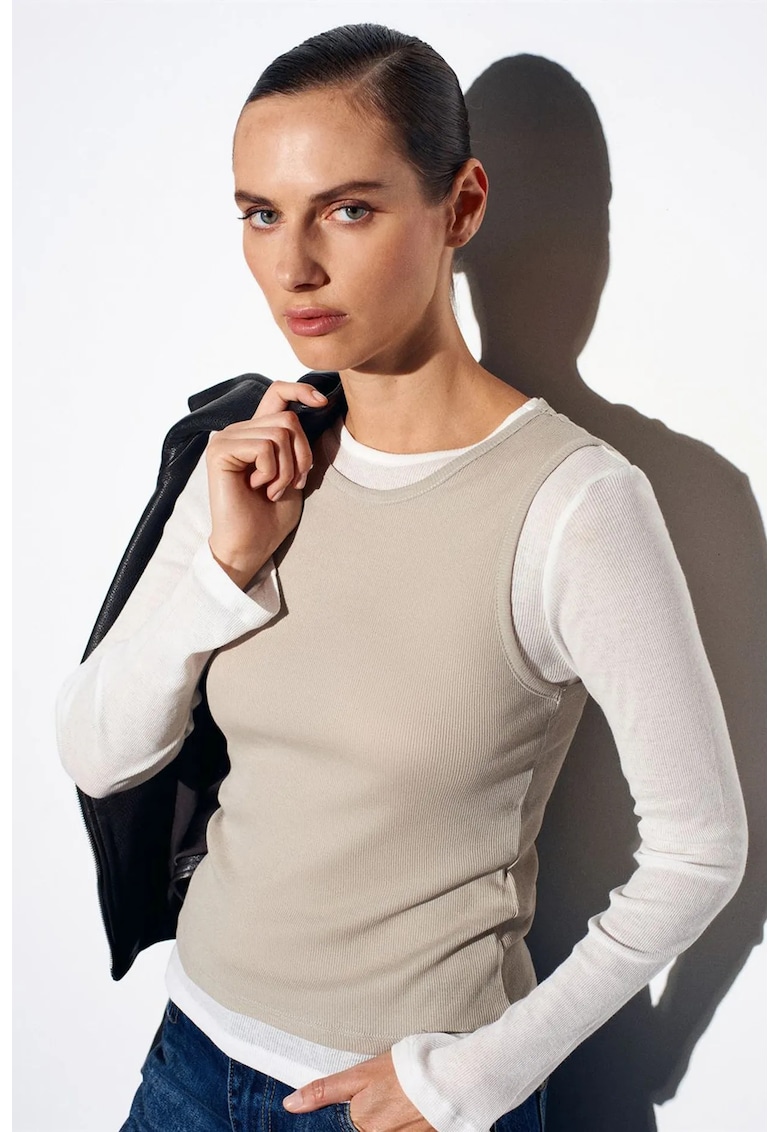 Bluza dama - bluza mulata - casual - piatra naturala - 100% bumbac
