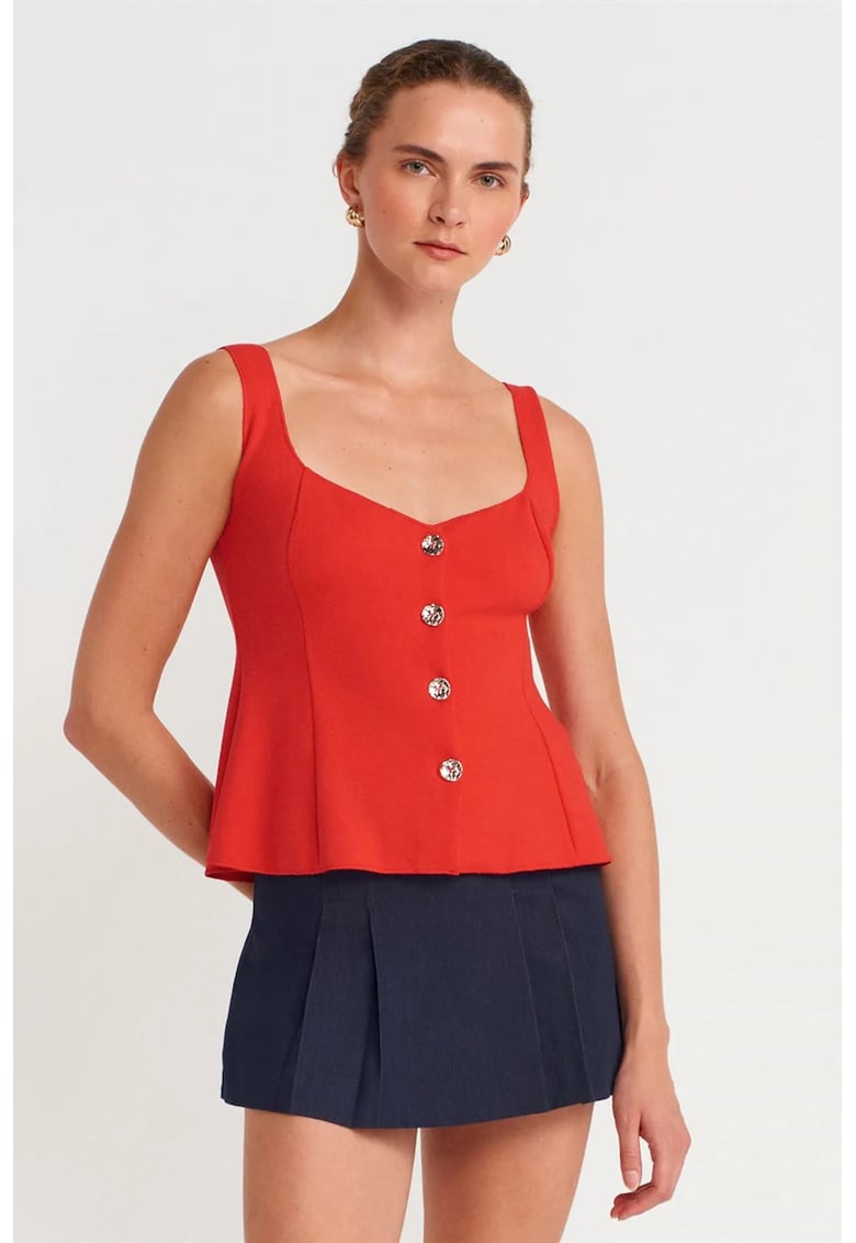 Bluza dama - casual - rosu - viscoza