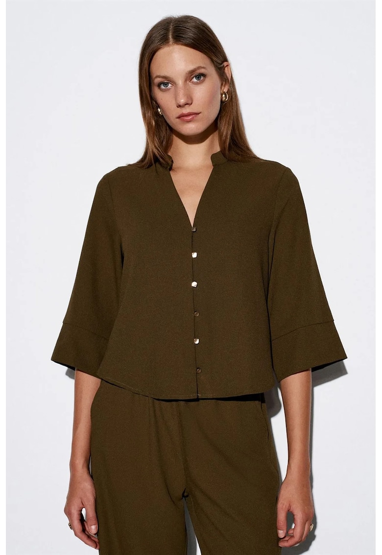 Bluza dama - poliester - lejer - verde masliniu