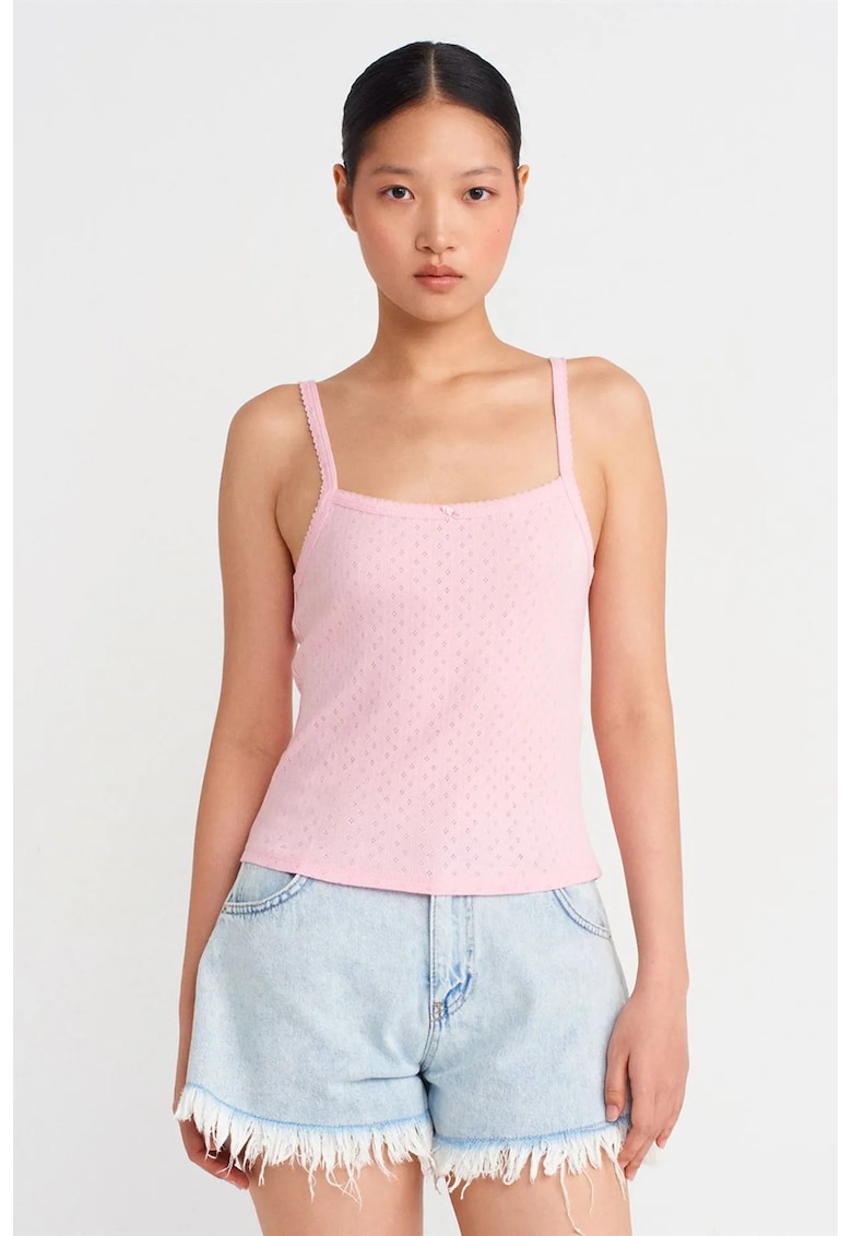 Bluze dama - casual - roz pudra - bumbac si modal