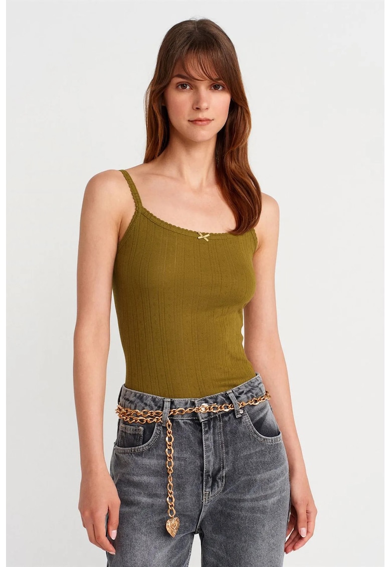 Bluza Cami - Slim Fit - Kaki - 100% bumbac - fara inchidere